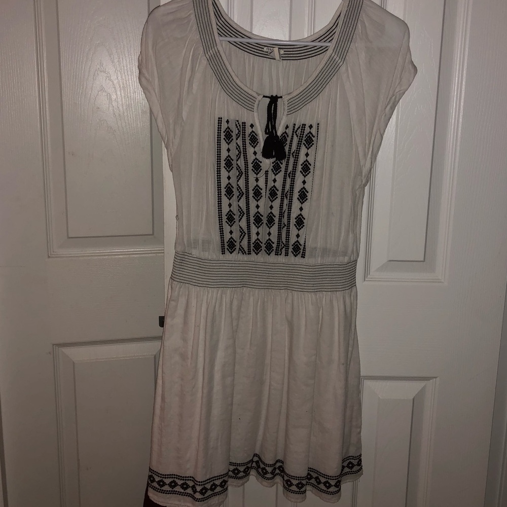 White Embroidered Dress